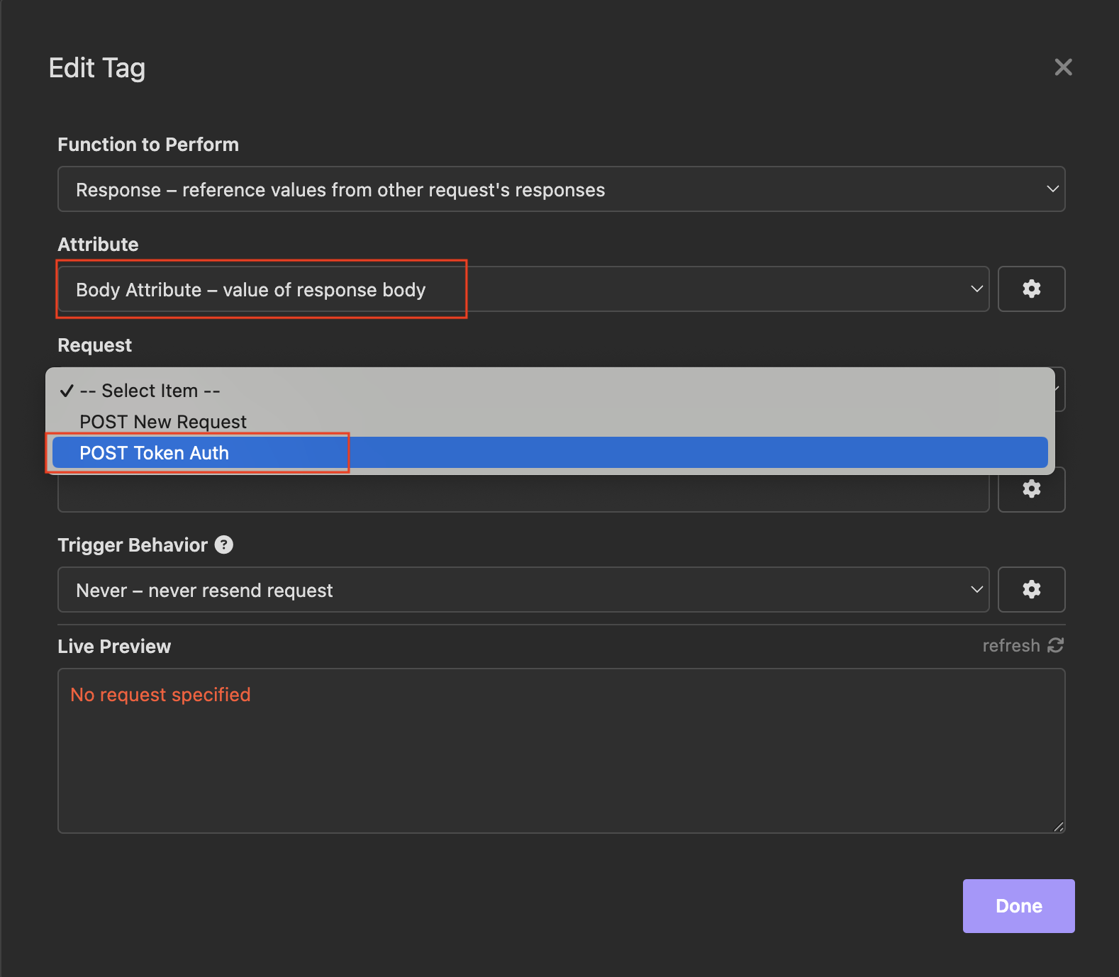 configure attribute